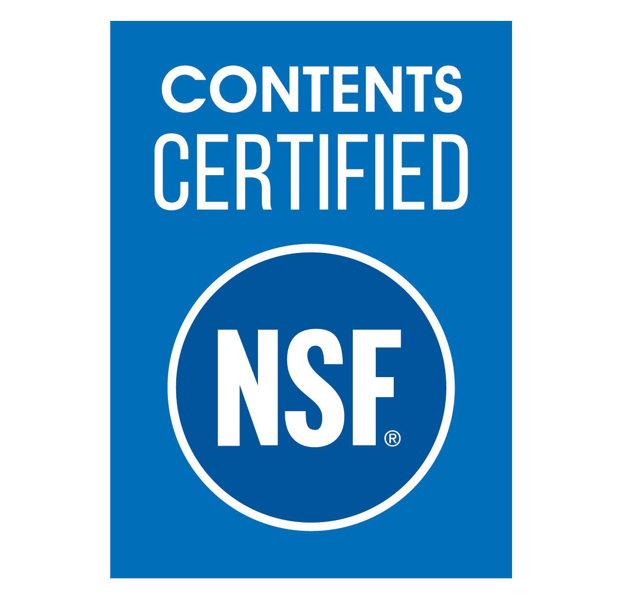 NSF Contents Certified mark